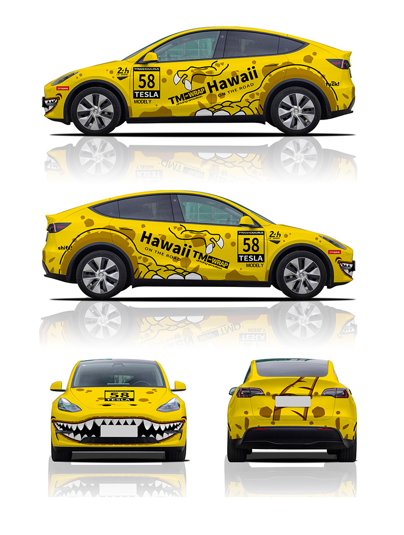 PET Self-repair Car Gradient Color Changing Film Thermal Repair Painting Car Film Personalized Car Paint Color Changing Film