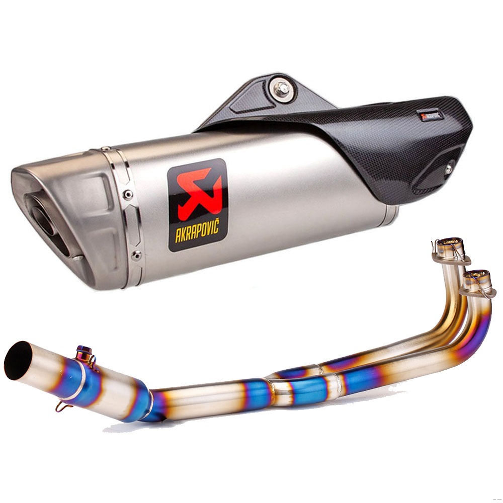 Scooter Modified Exhaust Pipe Stainless Steel Front Section Scorpio Exhaust Pipe Full Section Suitable for Kymco Guangyang Ak550