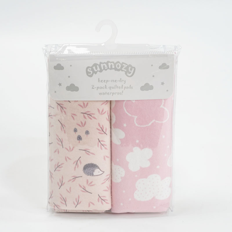 Sunnozy colchón de separación de orina para bebés 2 packs TPU impermeable a prueba de suciedad y transpirable colchón de separación de orina para bebés lavable