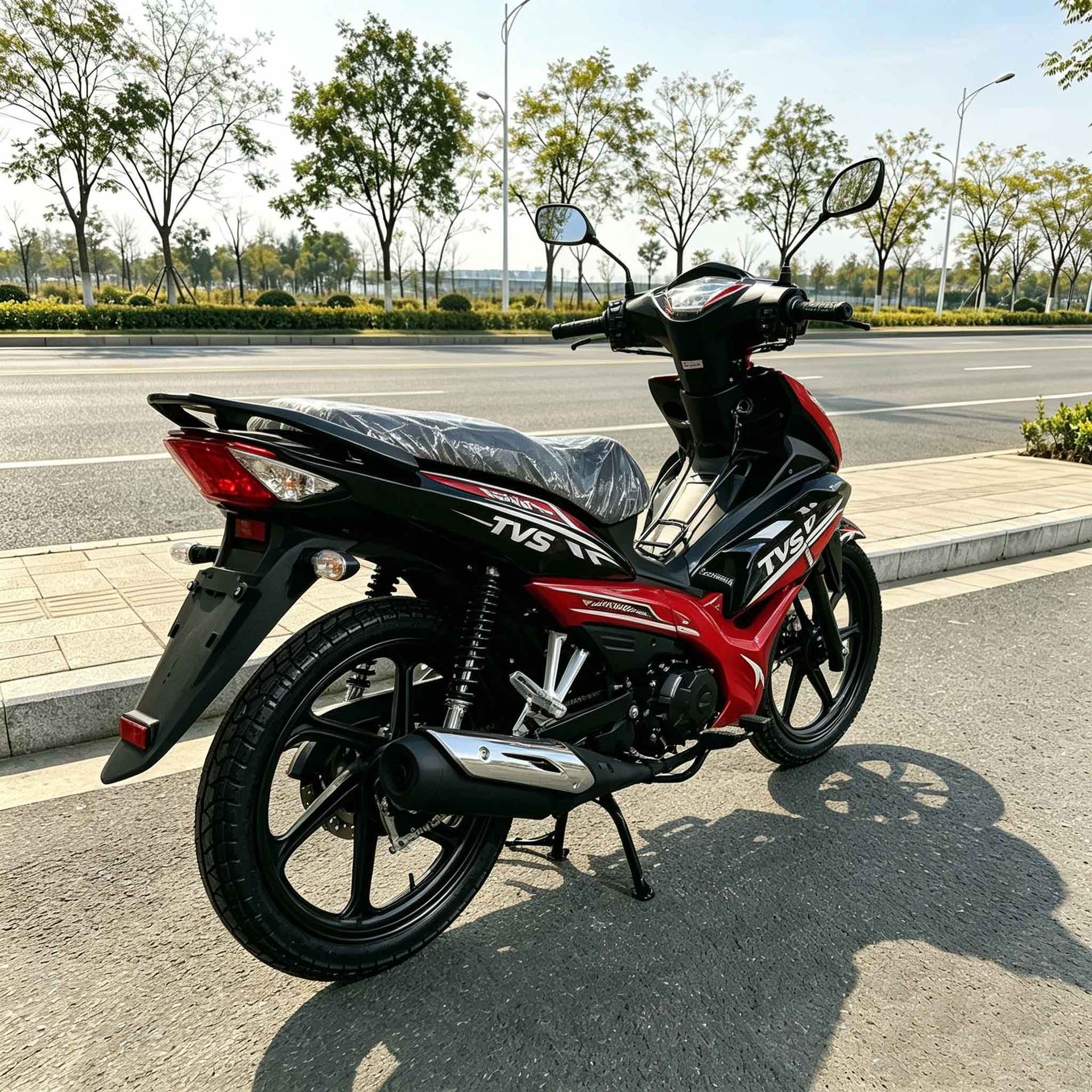 Ultra-Fuel-Efficient Curved Beam Two-Wheeled Motorcycle with Low Fuel Consumption Per 100 Kilometers, Suitable for Daily Use Overseas, Cross-Border Export to Africa, and Foreign Trade