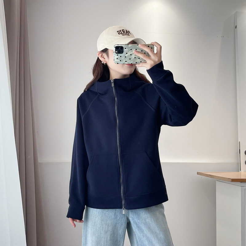 连帽卫衣胖妹妹大码女装2025秋季新款200斤时尚宽松休闲拉链外套|undefined