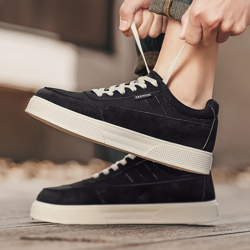 Xiaoqing año nuevo y verano nuevo estilo cómodo y transpirable tacón plano boca baja a juego casual estilo coreano todo-fósforo zapatos perezosos con cordones