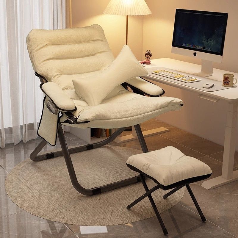 家用靠背懒人沙发椅大学生宿舍躺椅电脑椅卧室单人小沙发折叠椅子