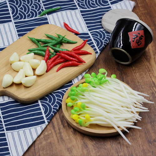 Factory PVC garlic clove small pepper simulation soybean sprouts green seedlings creative food toy model live broadcast accessories