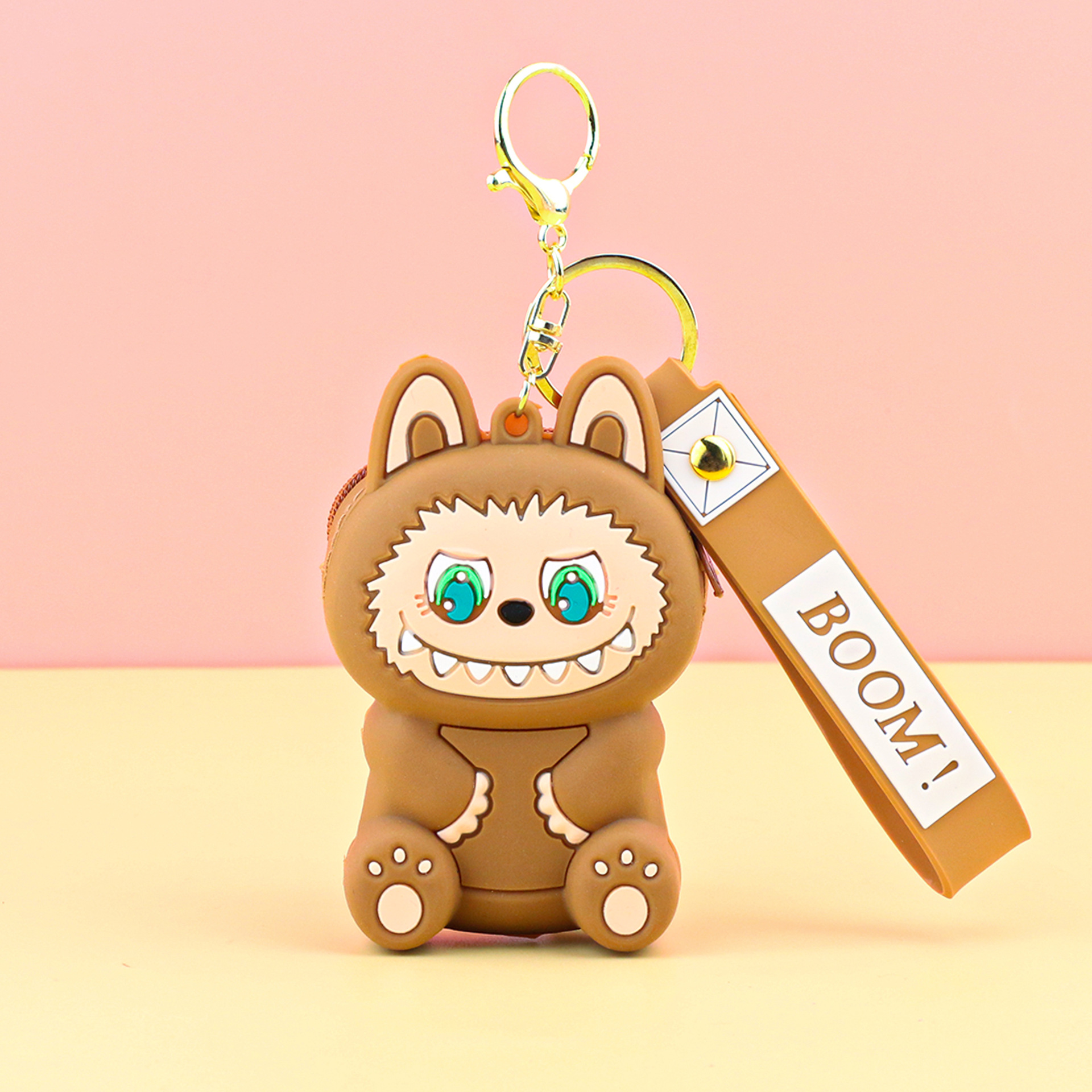 子供用ラブブ小銭入れシリコンプチギフトキーホルダーペンダントカードキャッチャーマシンプチギフトラブブ