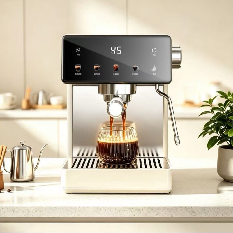 Factory direct supply of coffee machine with dual hot and cold brewing, integrated grinder and milk frother, color touch screen, high-pressure extraction, available for delivery Factory direct supply of coffee machine with dual hot and cold brewing, integrated grinder and milk frother, color touch screen, high-pressure extraction, available for delivery