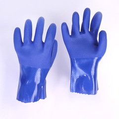 止滑顆粒手套 家用止滑仿油不易皺手套維修PVC勞保橡膠粒手套