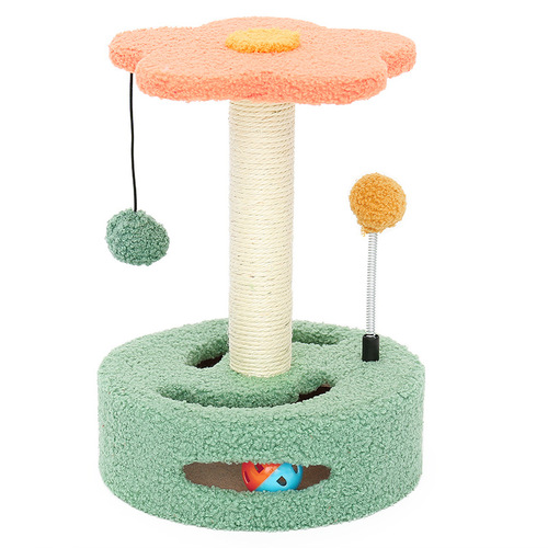 Cat climbing frame small sisal cat toy cat scratching board cat toy turntable type Amazon new