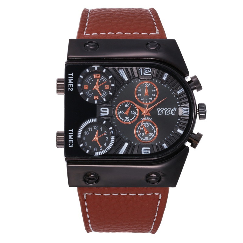 Fashion Geometric Buckle Quartz Men's Watches display picture 3