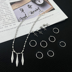 跨境動漫同款人物堀與宮村Horimiya宮村伊澄耳環唇釘唇夾套裝