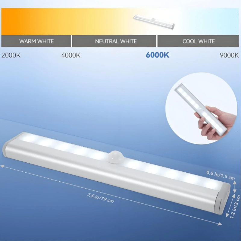 LED физиологическое индукционное rechargeable лампа, interior lighting для гардероба, обуви, ночник