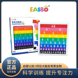 Easbo Rainbow Fraction Strip Primary School Third Grade Teaching Early Education Toy Thinking Addition and Subtraction Puzzle Mathematics Enlightenment