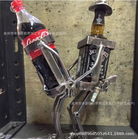 독특한 금속 와인랙-A