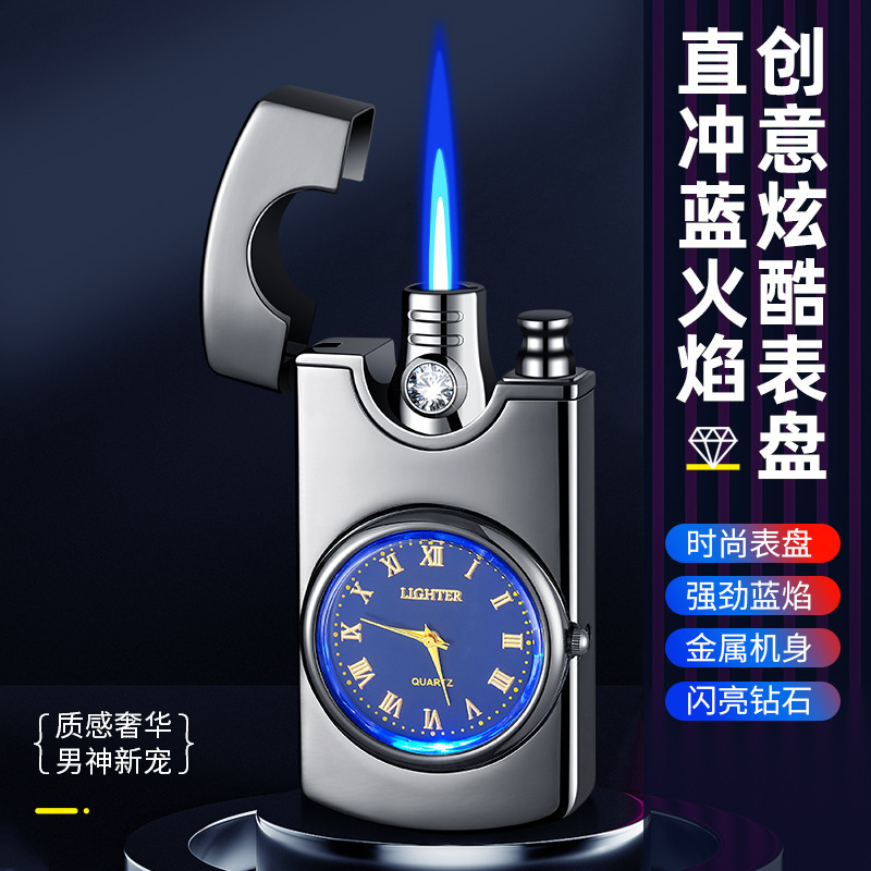 (全プラットフォーム代理) 石英時計ライター盤直沖青炎インフレータブル防風金属HF623|undefined