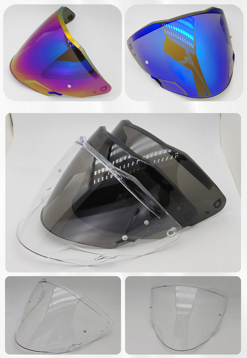 Of618 Motorcycle Helmet Lens Day and Night Universal Color-Changing Film Anti-Fog Sticker Universal Windproof and Waterproof Mask