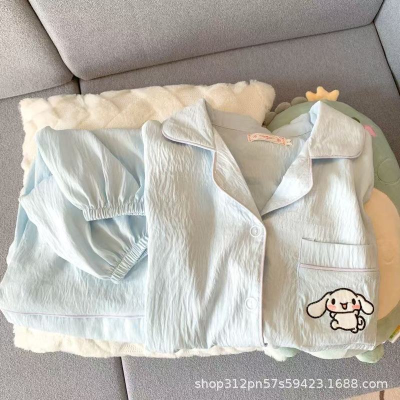 云朵棉短袖睡衣女夏季简约桃心印花夏天可外穿家居服套装跨境批发|undefined