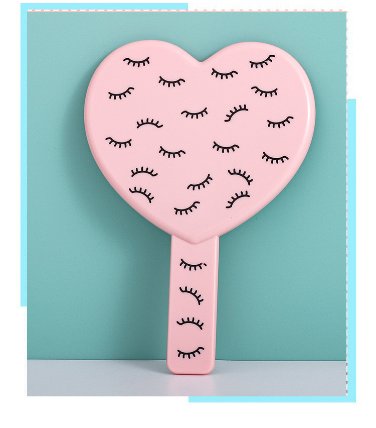 Sweet Simple Style Heart Shape Plastic Mirror 1 Piece display picture 1