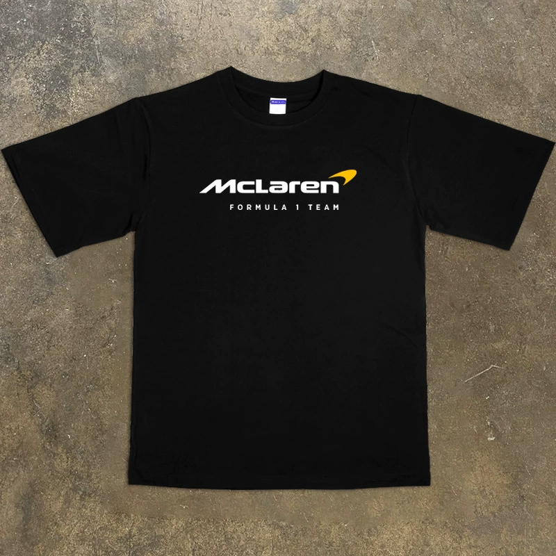 Студия West Sea Short - футболка с коротким рукавом, весит F1 McLaren Основана Мужчины Мужчины Мужчины Морской стиль вокруг тренда
