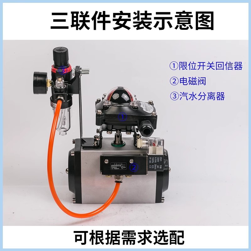 Пневматический пластиковый шаровой кран Пневматический шаровой кран из ПВХ Пневматический шаровой кран из ХПВХ Пневматический шаровой кран из ПВДФ ПП
