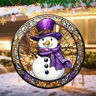 2025 Cross-Border Window Stickers Christmas Glass Stickers Christmas Candy Decoration Stickers Holiday Glass Decoration Static Stickers