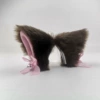Кофейный (с розовой подкладкой)
