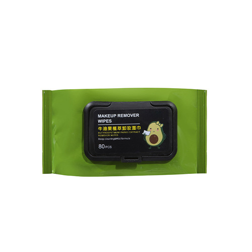 Avocado Makeup Remover Wipes Makeup Remover Water Facial Makeup Remover Cotton Gentle Deep Cleaning Disposable Removable Portable