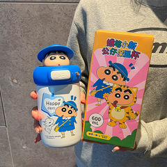 クレヨンしんちゃん 保温水筒 男女兼用 2025年新作 高颜值 学生用水筒 ステンレス製 子供用ストローカップ