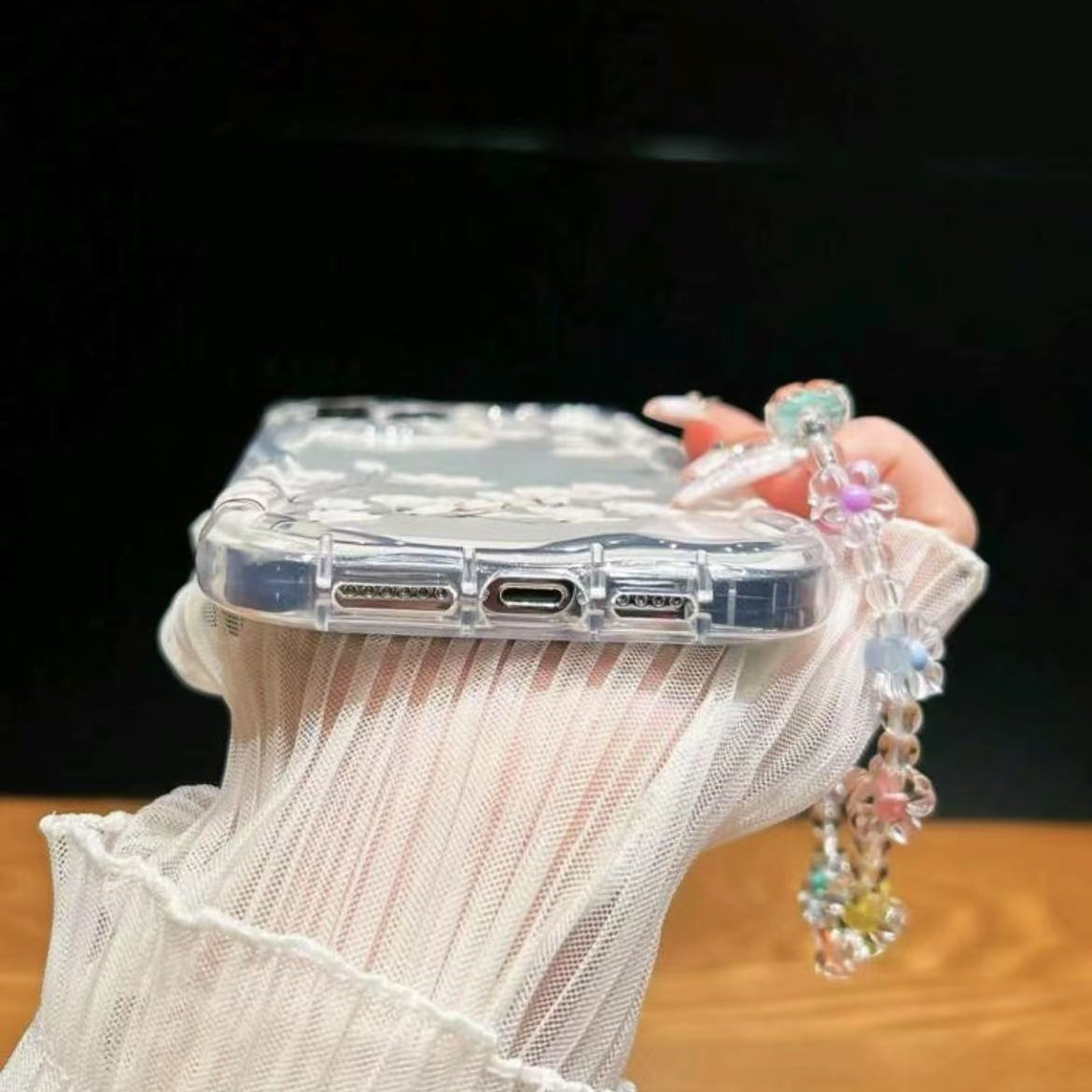 Nueva flor de magnolia blanca china para Apple 16 funda transparente para teléfono móvil iPhone13promax/12/11/15/14