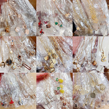 新款保色钛钢不锈钢项链时尚金色玫瑰金简约镶锆石微镶锁骨链吊坠