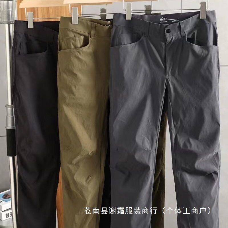 Feiqin brand, high-quality outdoor lightweight sports and leisure pants for men, trendy autumn new collection, dark gray, straight-leg, workwear style, available for wholesale Feiqin brand, high-quality outdoor lightweight sports and leisure pants for men, trendy autumn new collection, dark gray, straight-leg, workwear style, available for wholesale