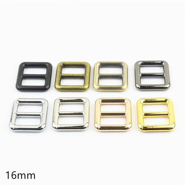 High-End Plated Bag Hardware Accessories Die-Cast Pull Heart Buckle Bag Strap Adjustment Buckle D-Ring Buckle 5-Point Inner Diameter 16mm