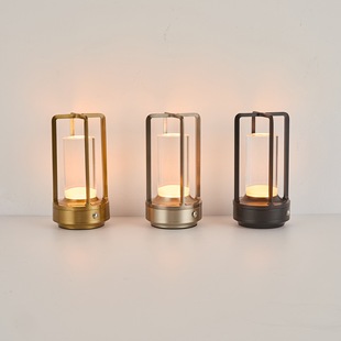 Cross-border led creative desk lamp intelligent bedroom atmosphere lamp bedside advanced night light charging camping night light
