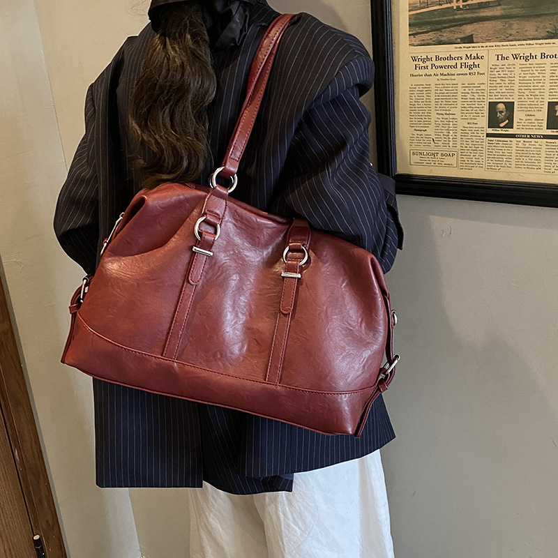 Bolso retro transfronterizo de alta sensación bolso especial para mujeres 2025 nuevo invierno versátil bolso de hombro bolso de viaje image 2