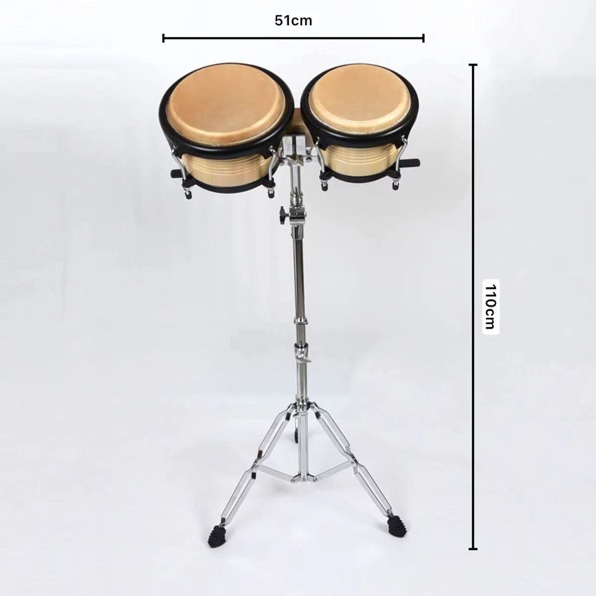 Orf Bongo Drum Instrumento de percusión Kangjia Drum Educación temprana Instrumento de enseñanza de música Djembe Tambor de mano Tambor de piel de vaca 6 7 pulgadas