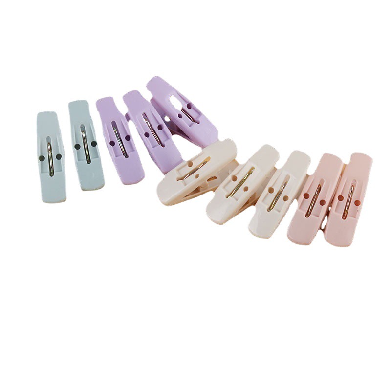 Color brillante ropa del hogar clip de plástico clip de primavera dormitorio balcón antideslizante ropa clip colorido ropa interior clip fijo
