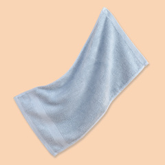 深色 藍 灰淺粉竹纖維竹炭成人小毛巾純色兒童洗臉面巾比純棉柔軟