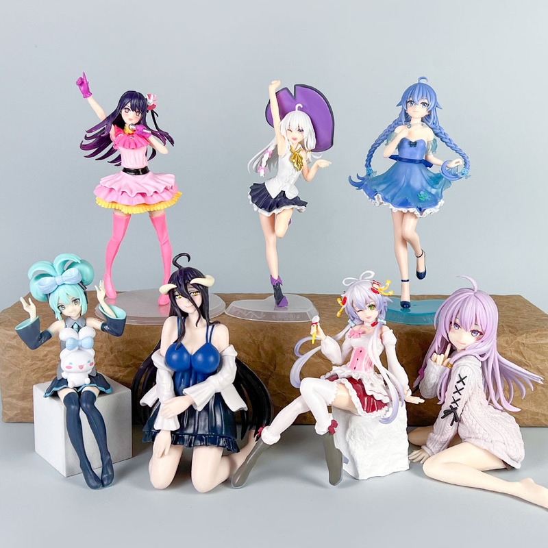 初音未来手办动漫水冰月美少女蕾姆花嫁穹妹二次元公仔模型摆件批|undefined