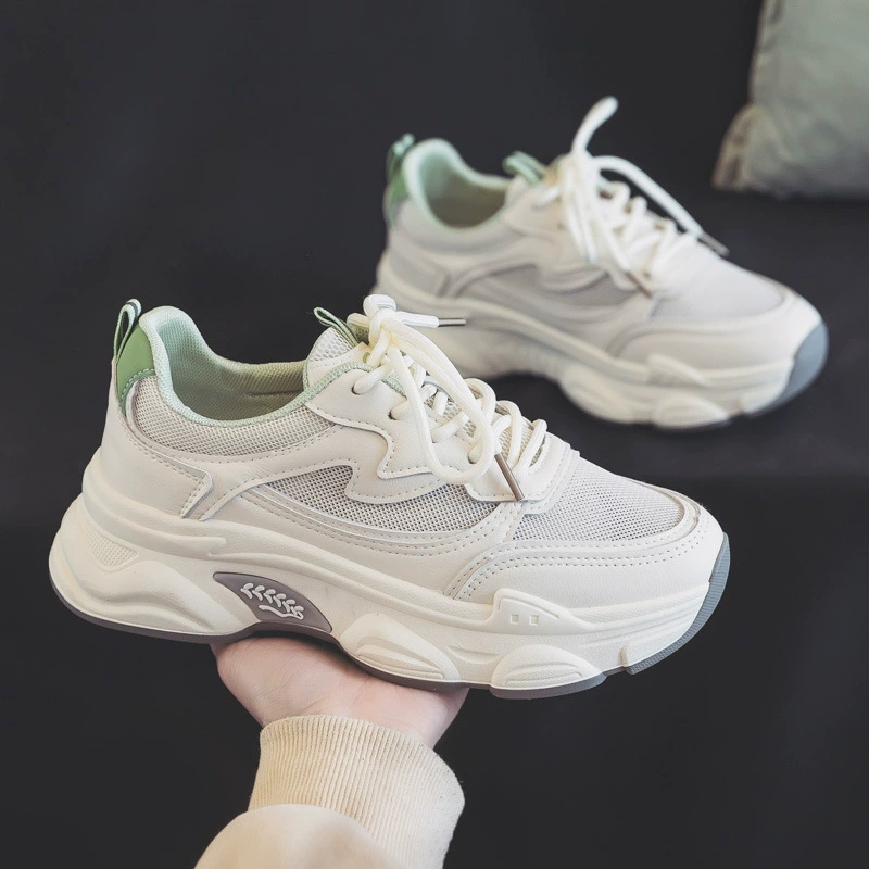 DDOO Чистый склад весна и лето тонкая дышащая сетчатая обувь Dad shoes женская 2024 лето полая сетчатая обувь маленькие белые туфли