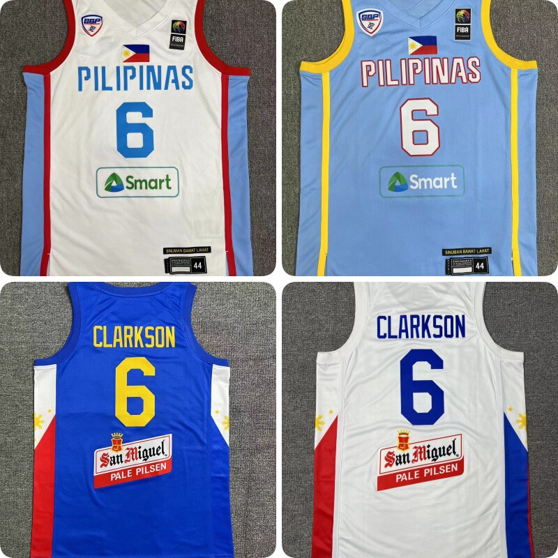 Cross-border Foreign Trade Sources 2024 Philippine National Team No.6 Clarkson Hot Press Jersey 32#BROWNLEE