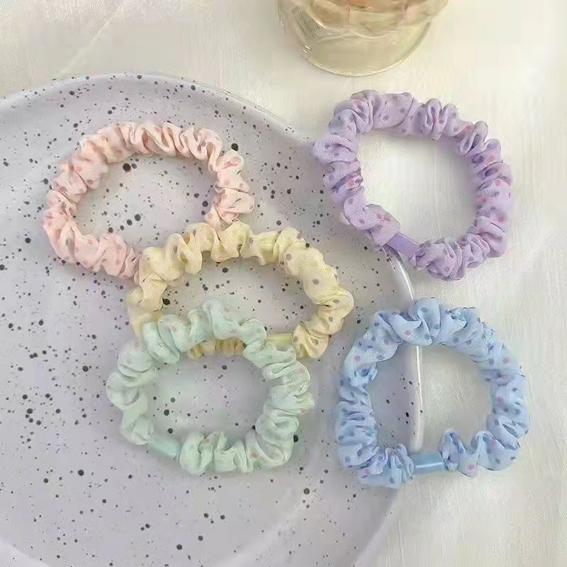 Polka dot diy small intestine hair ring