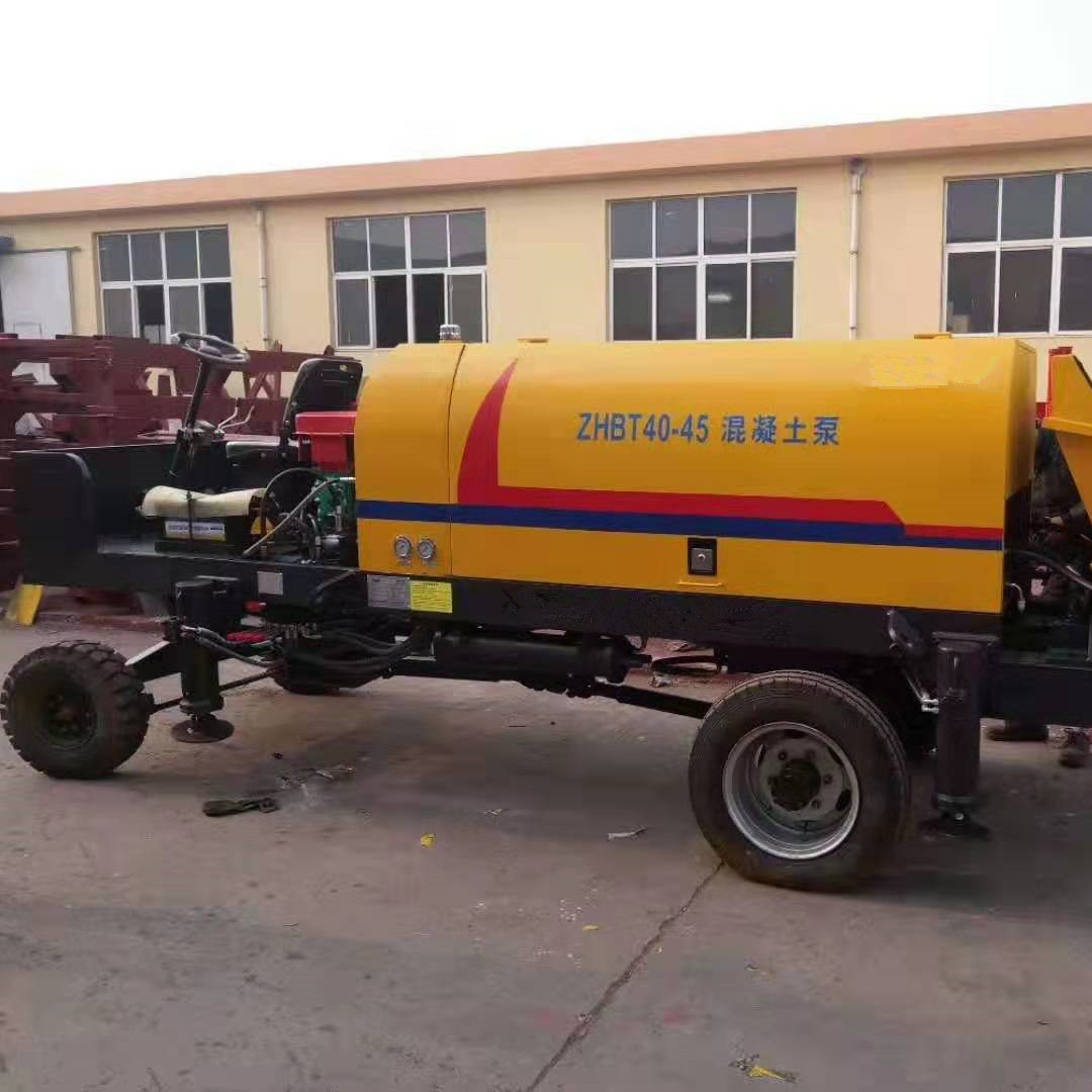 CTBTS40混凝土泵 自行走式66千瓦柴油机泵 40自行走混凝土拖泵