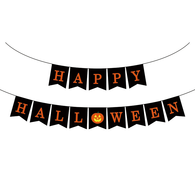 ハロウィンバナー、コウモリフラッグ、テーマパーティーフラワーバナー、フラッグ、誕生日フラッグ、パーティーデコレーション小道具|undefined