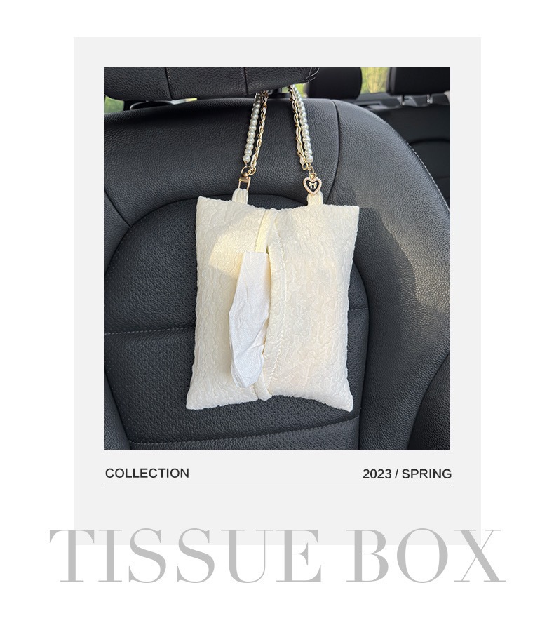 Blue Rain car tissue box, featuring a chic and stylish design, is a creative car tissue holder that can be hung on the back of the seat