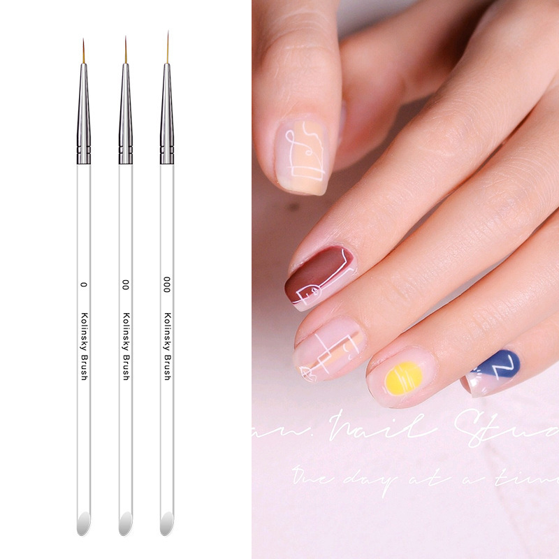 Nail tools acrylic rod drawing pen mermaid nail manicure pen painting pen shell pattern wave pattern suit