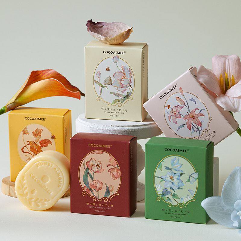 Handmade Honey Almond Soap with Coco Emme Fragrance - Best Man, Bridesmaid Gift, Handover Gift, Small Gift, Practical