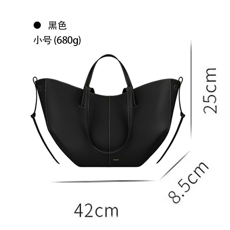 クロスボーダー高バージョン本革POEIVE大容量ショッピングバッグ片肩手提げトート翼女性カバンシワバッグ