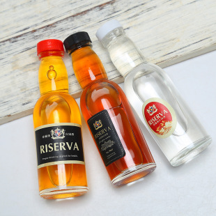 Factory Direct Supply 50ml Liquor Bottle Whiskey Glass Bottle Convenience Store Cocktail Stall Small Liquor Version