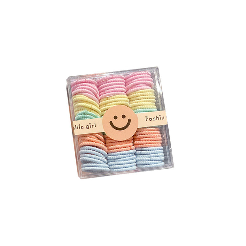 Banda de pelo de pulgar Tamaño pequeño volumen de pelo de niña menos cuerda de pelo niña bebé no hace daño pelo Pelo cuerda pelo lazo banda de goma