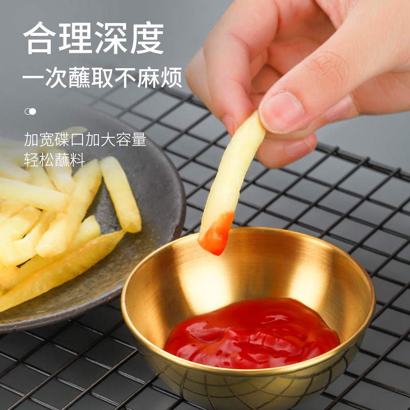 元のメーカーのステンレスのおかずの皿の調味料の皿の現物の家庭用の骨の皿の調味料の小皿の鍋の調味料の皿|undefined