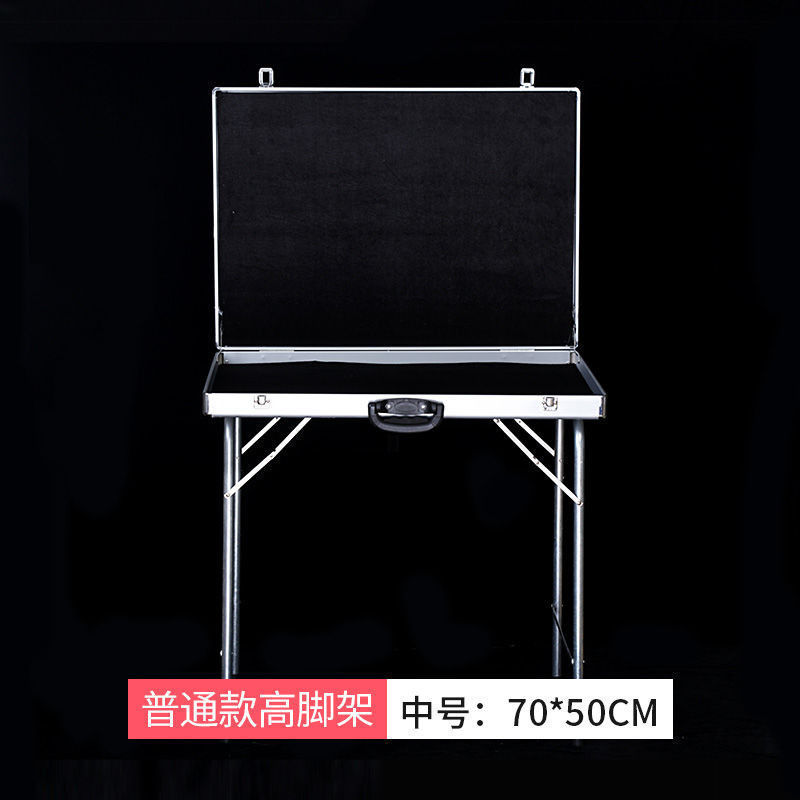 摆摊箱夜市摆摊神器地摊箱首饰箱多功能可折叠饰品展示架桌铝箱|undefined